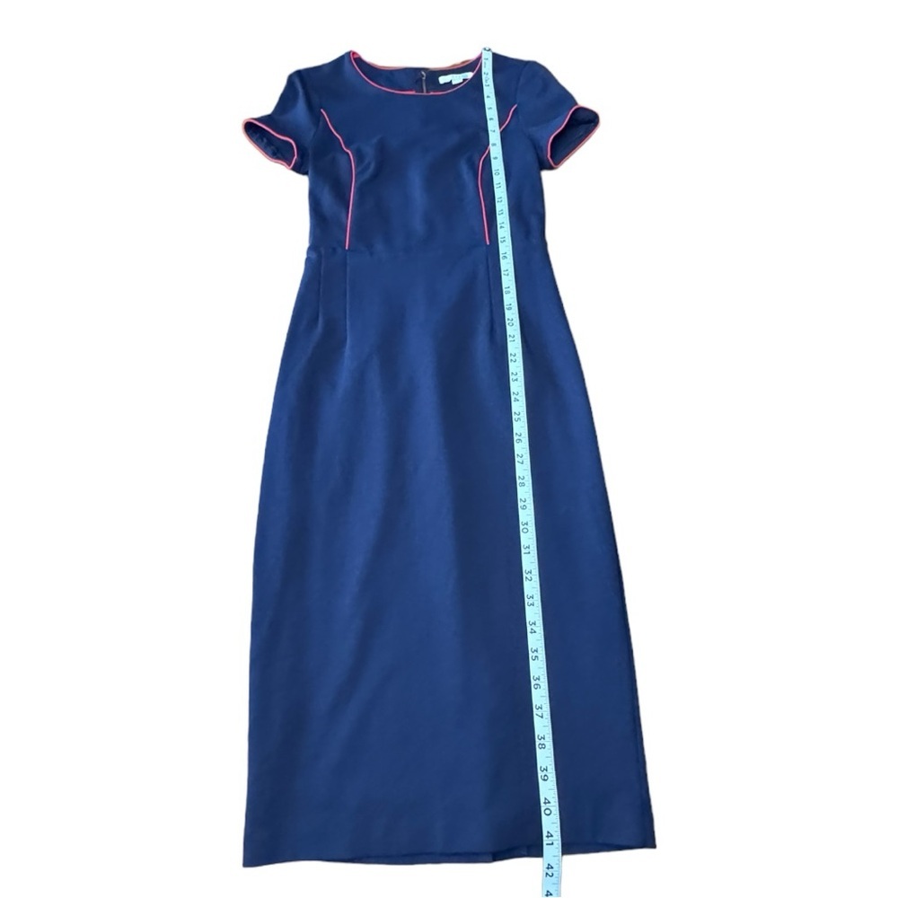 Boden Navy Dress with Red Piping - Picture 6 of 16